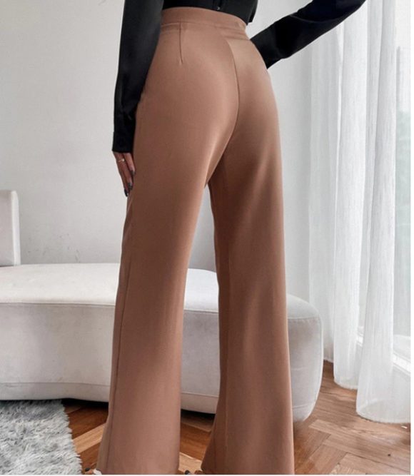 Loose Straight Pants Women High Waist Casual Trousers - Image 2