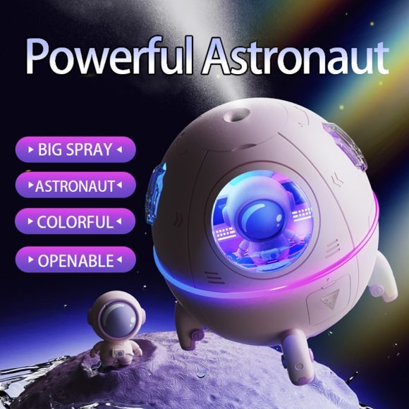 Portable Humidifier Desktop USB Astronaut Space Air Humidifier Diffuser 220ML With Colorful Led Light Christmas Gift - Image 3