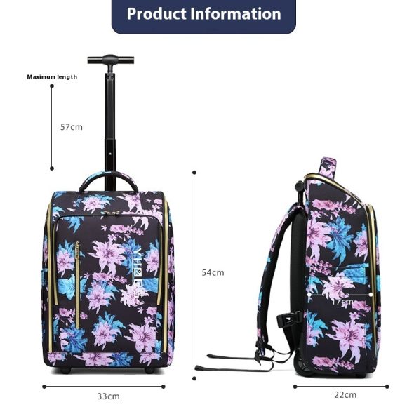 Trolley Backpack Double-shoulder Travel Ultra Light Draw-bar Luggage - Image 4