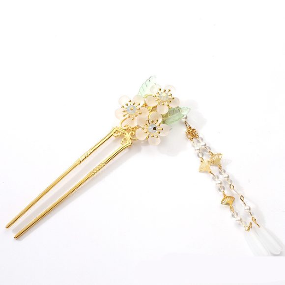 Antique Hanfu Headdress Tassel Bride Hairpin Step Shaking Insert Comb Hair Jewelry - Image 8