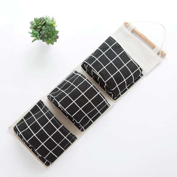 Simple Household Cotton And Linen Waterproof Storage Hanging Bag - Image 9