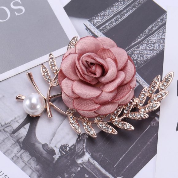 Fabric Flower Lady Temperamental Pin Sweater Coat Cardigan Women's Corsage Clothing Accessories - Image 4