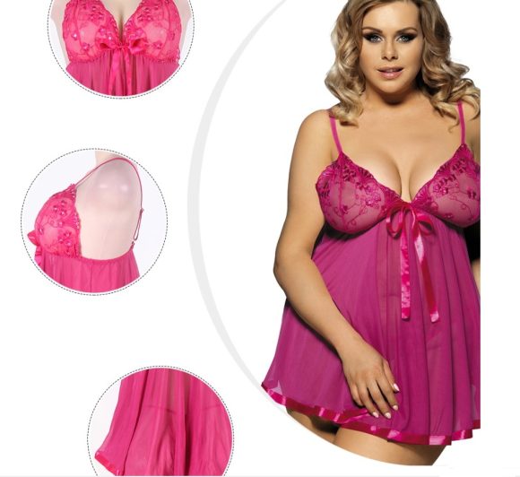 Women Sexy Lingerie Big Code 6XL  Sleepwear Sleepdress - Image 6